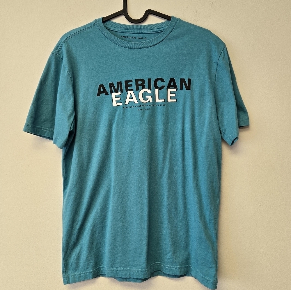 American Eagle Outfitters Graphic Short Sleeve Tee Teal S